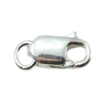 Imagem de Fecho Mosquetão Prata 925 P/ Corrente E Pulseiras 9mm - Lojas La&Ny, 9