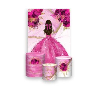 Imagem de Painel De Festa Vertical 1,50 x 2,20 + Trio De Capas Cilindro - Prince