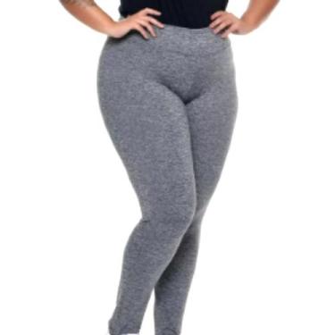 Imagem de Calça Legging Plus Size Cintura Alta Academia Moda Fitness Feminina Li