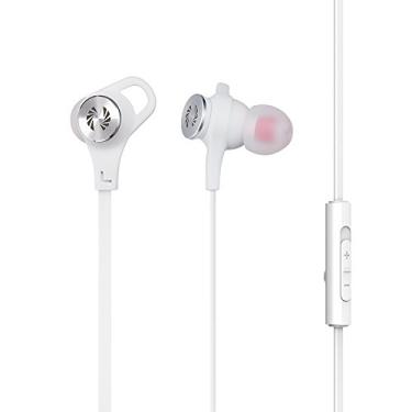 Imagem de Phiaton C530S Fones de ouvido intra-auriculares estéreos fones de ouvido com fio com microfone e controlador, graves extras, branco
