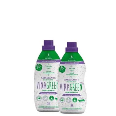 Imagem de Kit 2 Amaciante de Roupas Vinagreen Lavanda Hipoalergênico1L