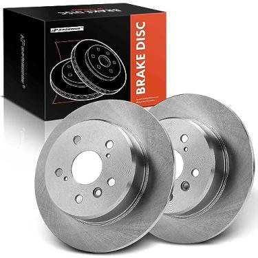 Imagem de A-Premium Rotores de freio a disco sólido traseiro de 288 mm compatíveis com modelos selecionados Toyota, Lexus - Highlander 2001-2003, RX300 1999-2003, AWD, conjunto de 2 peças