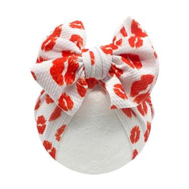 Imagem de LDDCX Gorro de malha para bebês com laços fofos turbante chapéu de envoltório (MZ6), 3, Tamanho Único