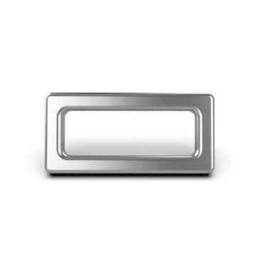 Imagem de 10 unidades - Passante Retangular Zamac Banho 17mm x 8mm - Decaplast, 