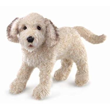 Imagem de Fantoche de mão - Folkmanis - Labradoodle Novos brinquedos macios boneca de pelúcia 3136