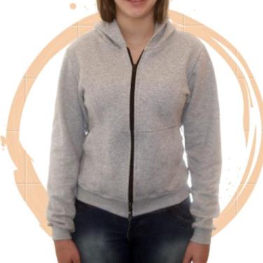 Imagem de Masculina Blusa De Moletom C/ Zíper Coats - E.N.G. CONFECCOES, Cinza, 