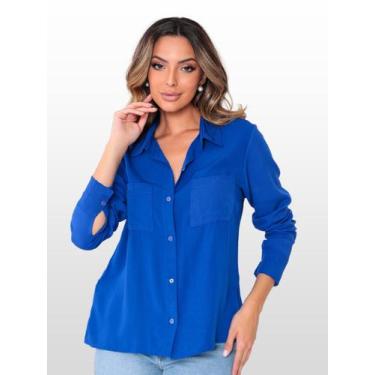 Imagem de Camisa Social Elegante Manga Longa Camisas Para Trabalho Uniforme  - G