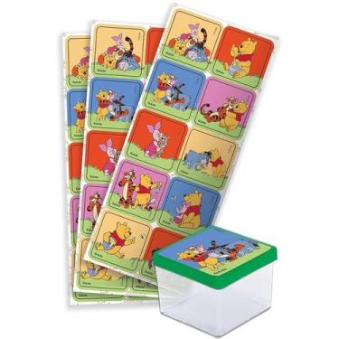 Imagem de Adesivo Quadrado Festa Pooh e sua Turma  - 30 unidades - Festcolor - R