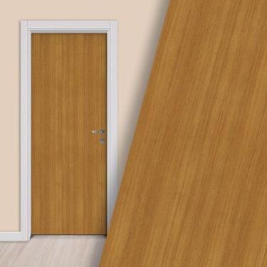 Imagem de Adesivo de porta - revestimento golden teak - Dekalque Adesivos, 73x21