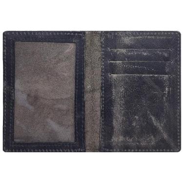 Imagem de Carteira Pequena Masculina 100% Couro Legítimo Bovino Fóssil - Sarroch