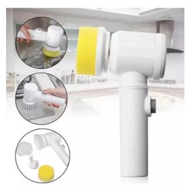 Imagem de Escova Eletrica De Limpeza 5 Em 1 Limpeza Lava Louças - altomex