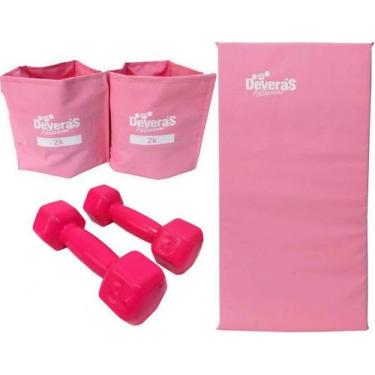 Imagem de kit musculação pesos academia colchonete academia tornozeleira peso 2 