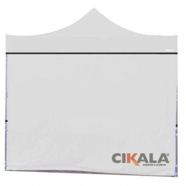 Imagem de Parede de Fechamento Nylon Branca 3x1.85 M Tenda Gazebo - Cikala