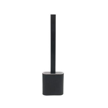 Imagem de ESCOVA PARA VASO SANITÁRIO SILICONE FLEXÍVEL - COR CINZA - 35 cm - MB 