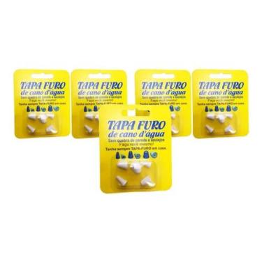 Imagem de Tapa Furo Cano d'água 5 Kits com 5 pçs