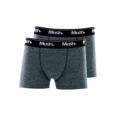 Imagem de Kit com 2 Cuecas Infantil Boxer Mash 190.03, Cinza, GG