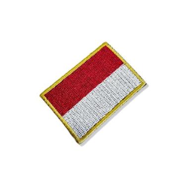 Imagem de BP0419-011 Bandeira Indonésia Patch Bordado 5,7x3,8cm - BR44