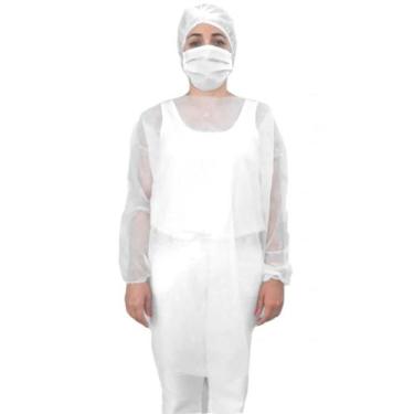 Imagem de Avental Descartável Tnt C/ Manga Longa 20gr - Kit 20 Unid - R3A MEDICA