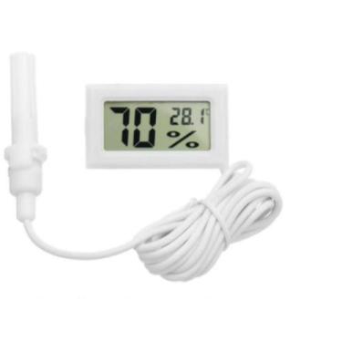 Imagem de Termômetro Higrômetro Termohigrômetro Digital Chocadeira Branco - LS R