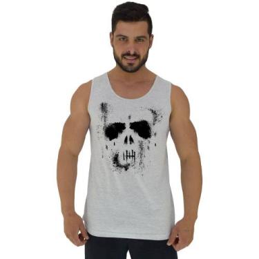 Imagem de Regata Clássica Masculina MXD Conceito Ghost, Branco, Cinza, G