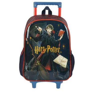 Imagem de Mochila De Rodinhas Escolar Bolsa Menino Promo Harry Potter - Luxcel, 