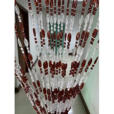 Imagem de Cortina De Miçanga Disco De Cristal Acrílico Bola Frisado - MODINHA FA