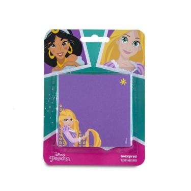Imagem de Bloco Adesivo Post-it Kit Princesas Jasmine Aurora Maxprint Azul e Rox