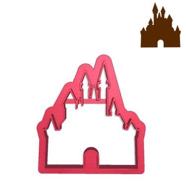Imagem de Cortador Castelo Princesas Reino Disney Contorno - DOCE IMPRESSO, 9,5c