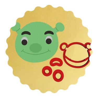Imagem de Cortador Biscoito Modular Cabeça Shrek - DOCE IMPRESSO,  8,5cm
