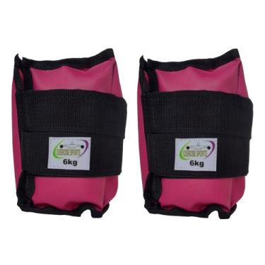 Imagem de Caneleira / Tornozeleira Profissional 6 KG - Exercise Sports, Rosa