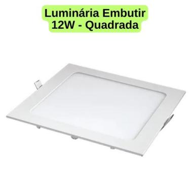 Imagem de Luminária Embutir/Sobrepor Painel Plafon Led 12W/18W/24W Quadrado/Redo