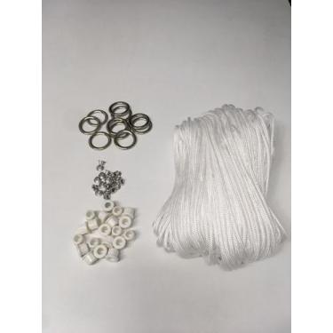 Imagem de Kit Completo Reparo Varal de Teto ou Parede com 47m de corda - Varalle