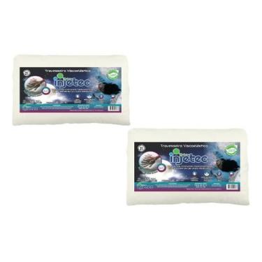 Imagem de Kit 2 Travesseiros NASA Viscoelástico 70x50 Antialérgico Alto - Nasa I
