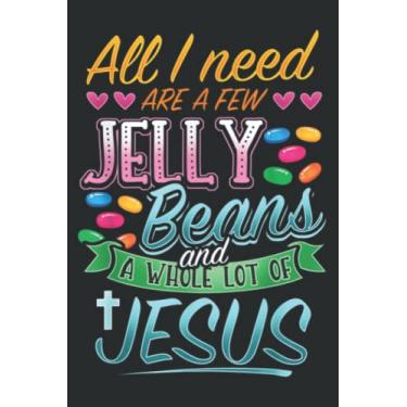 Imagem de Fun Christian Jelly Bean Candy Lover Easter Jesus Saying: My Prayer Map Journal 6" x 9", 120 Pages for Writing & Notes, for Girls and Women, Memo Diary Subject Notebooks Planner.