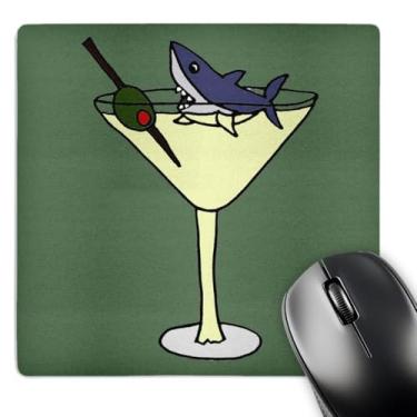 Imagem de 3drose Fun Shark Swimming in Martini Glass - Mouse pad