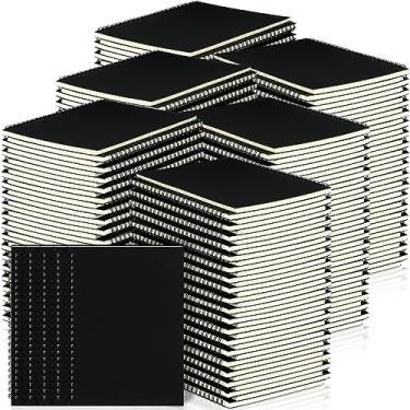 Imagem de Yahenda Caderno espiral de 200 peças, bloco de notas em espiral A5, forrado com 20 x 14 cm, papel de composição pequeno, bloco de notas para estudantes, escritório, negócios, material escolar (preto)