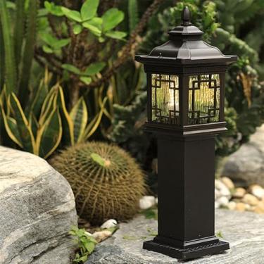 Imagem de Lâmpada de gramado ao ar livre contemporânea elétrica impermeável LED Villa Jardim Pátio Bairro Residencial Bairros Lâmpada de gramado (Estilo 11 C H60CM elétrico 1PCS)