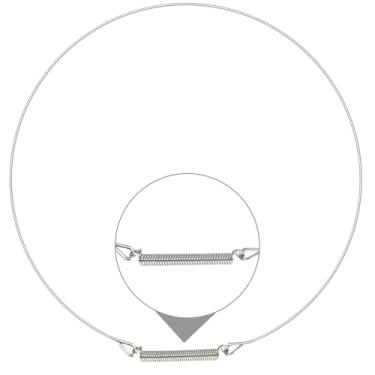 Imagem de Dinghosen 2W20017E Braçadeira de mola de porta frontal para arruela para LG Electronics para WM2050CW WM2101HW WM2250CW WM2501HVA, anel de retenção de vedação de porta de máquina de lavar roupa