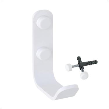 Imagem de Cabide Gancho Parede Para Toalha Milão Branco