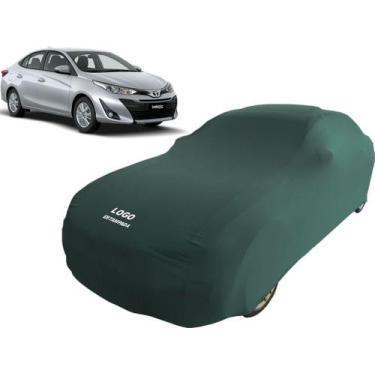 Imagem de Capa Automotiva Toyota Yaris Sedan Tecido Helanca Cor Preta - Mz, Verd
