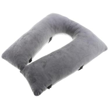 Imagem de Fenteer Capa para assento de vaso sanitário, riser, simples, prático, leve, universal, almofada de cabeceira para idosos e deficientes, U Shape Gray