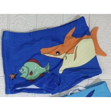 Imagem de Sunga Boxer Bebê e Infantil Proteção Solar Uv - Modella, Azul bic, 1-2