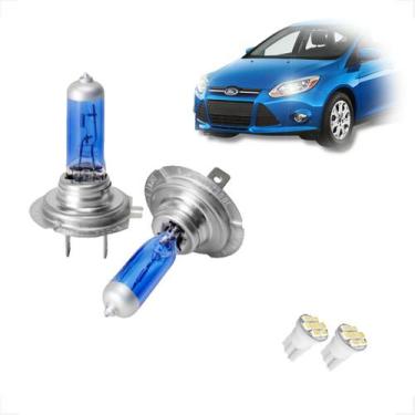 Imagem de Kit de Lâmpadas Halógenas Super Branca Farol Baixo H7 para Focus de 20
