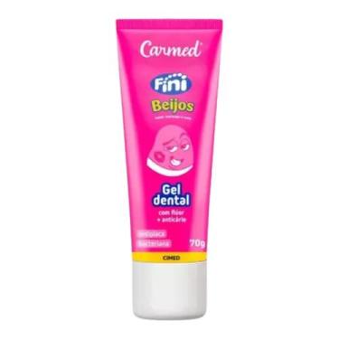 Imagem de Gel Dental Carmed Fini Beijos 70g Pasta De Dente Fini Fluor - CIMED
