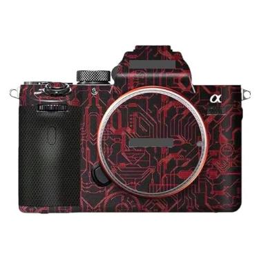 Imagem de Adesivo antiarranhões para câmera Sony Alpha 7 IV/A7M4/A7IV película protetora de câmera (vermelho circuito)