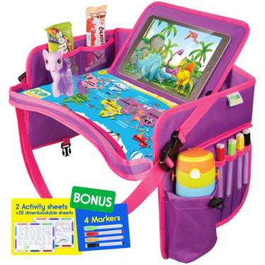 Imagem de Bandeja de Viagem Infantil ECOFANTASY à Prova d'Água - Rosa