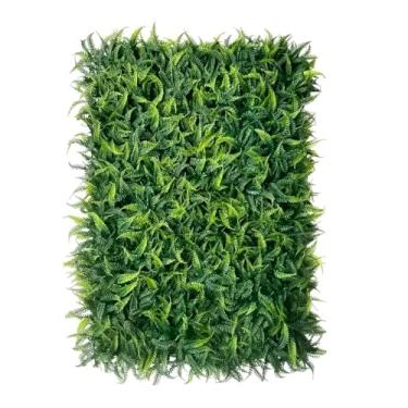 Imagem de Kit Placas Samambaia 40x60 Grama Artificial Jardim Vertical Parede Verde Decoração Muro inglês(Kit 1 Placa)