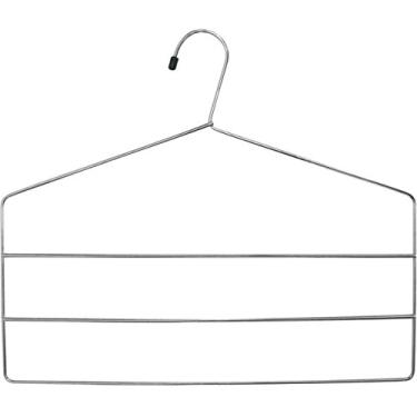 Imagem de Cabide para Calça Triplo Calceiro Cromado Organização Roupa Armario