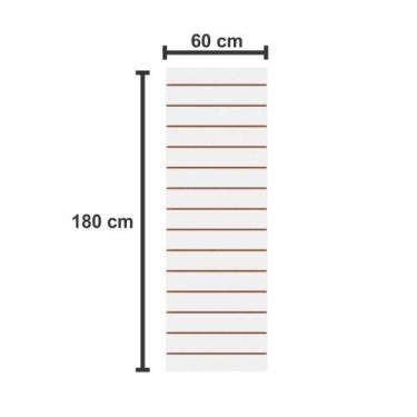 Imagem de Expositor painel canaletado moveis loja mdf canaleta branco - E-nichos