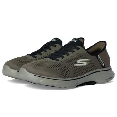 Imagem de Skechers Go Walk 7-Free Hand 2 Tênis masculino, Marrom, 8.5 X-Wide